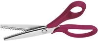 Clauss 00107 Zick Zack Schere, Kunststoffgriff, 21 cm, magenta