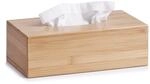 Zeller 25305 Kosmetikt&uuml;cher-Box, Bamboo, L 27.5 x B 15.5 x H 8.5 cm, Natur