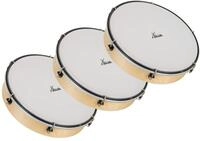 XDrum HTM-10K 10" Handtrommel mit Kunststoff-Fell 3x Set, 4 cm), H&ouml;he: 6 cm 