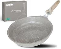 DIVORY Keramikpfanne 32cm &ndash; Pfanne mit abnehmbarem Griff und...
