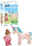 PLAYMOBIL Junior Figur M&auml;dchen und Einhorn 71893