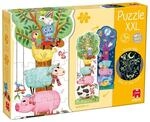 Goula - Puzzle XXL Farm Day & Night - XXL-Puzzle f&uuml;r Kinder - ab 3 Jahren