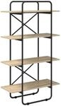 vidaXL B&uuml;cherregal 4 Ebenen 80 x 35 x 140 cm PB Sonoma-Eiche | Holzwerkstoff...