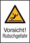 Format 4044589367976 &ndash; Warnschild ALU gepr Rutschgefahr 262 x 371