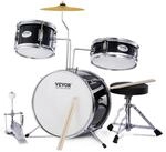 VEVOR Schlagzeugset, 3-teilig, Drum-Set mit verstellbarem Thron-Becken-Pedal, Zwei