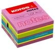 Kores - Haftnotizen W&uuml;rfel Fr&uuml;hling, farbiger selbstklebender Notizblock, 75 x 75