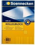 Soennecken Collegeblock 2364 DIN A5 gelocht liniert 80Blatt wei&szlig;