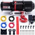 ROTFUCHS Elektrische Seilwinde 12 Volt - 4500 lbs Motorwinde Seilzug, mit