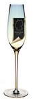 INTIRILIFE Champagnerglas 200 ml mit Regenbogen-Schimmer & Wellenform &ndash;...