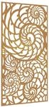 vidaXL Garten-Wanddeko 105x55 cm Cortenstahl Muschel-Design