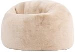 Icon Kingston Kunstfell Flauschig Sitzsack Kinder mit F&uuml;llung, Beige | In