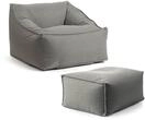mokebo Gartensessel mit Hocker 'Der Sunnyboy' Made in Germany, Outdoor...