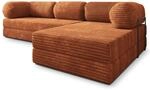 Masseno Schaumstoff-Ecksofas ETERA mit Metallgestell, Modulares Schlafsofa aus