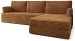 Masseno Schaumstoff-Ecksofas ANKO mit Metallgestell, Modulares Schlafsofa aus