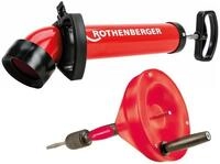 ROTHENBERGER Set zur Rohrreinigung | Saug-Druckreinigen, Spirale f&uuml;r manuellen...