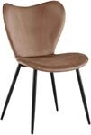 CLP Esszimmerstuhl Maika, ergonomischer Polsterstuhl mit Samt- oder Stoffbezug,