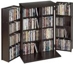 VEVOR Medienregal, 4-Ebenen DVD-Regal, 610x368x846 mm Medienschrank,