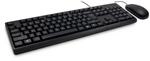 Inter-Tech Tas NK-1000EC Tastatur- und Maus-Set 104 Tasten QWERTY, Maus 800 DPI,