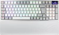 ASUS ROG Azoth 96 HE White analoge Gaming-Tastatur | QWERTZ, Bluetooth, 2,4-GHz-RF,