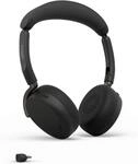 Jabra Evolve3 65 Flex Bluetooth-Headset mit Mikrofon, MS Teams, USB-C | Dual-Ear,