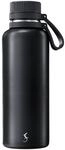 LURCH Isolierflasche Outdoor Edelstahl mit kratzfester Pulverbeschichtung 1l schwarz