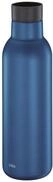 cilio Isoliertrinkflasche DELUXE 450 ml, blau-matt, Edelstahl | Thermosflasche,