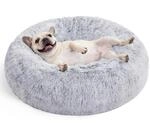 Feandrea Hundebett flauschig, waschbar, Langer Pl&uuml;sch, 70 cm Durchmesser 