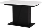 Vicco Esstisch Fenaro, Wei&szlig;/Schwarz, 120-160 x 80 cm | ausziehbar, ausziehbar...