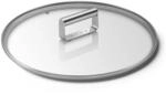 Smeg, CKFL2801, flacher Deckel aus geh&auml;rtetem Glas, Durchmesser 28 cm,