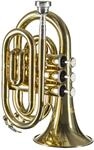 Monzani MZMT-500L Trompete, Bb Stimmung, 11.7mm Bohrung, 3 Ventile, Messing...