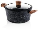 Westinghouse Black Marble Wood Kochtopf, &Oslash; 24 cm, Non Stick Non Stick Antihaft,