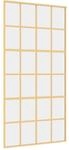 vidaXL Schiebet&uuml;r Golden 102,5x205 cm ESG-Klarglas und Aluminium