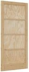 vidaXL Interior T&uuml;r 93 x 202 cm Sperrholz Natur