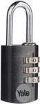 Yale YE3CB/20/121/1/BK, Standardsicherheit, 20 mm, Aluminium, Kombinations
