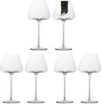 INTIRILIFE 6x Wein Glas mit modernem Design - 600 ml F&uuml;llmenge - Wei&szlig;wein...