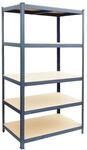 Relaxdays Schwerlastregal, HBT: 180x100x40 cm, anthrazit | Traglast 875 kg, 5