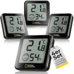 National Geographic 4er Hygrometer Thermometer Set &ndash; Digitales Raumthermometer
