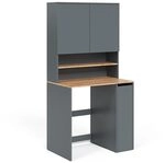 Vicco Waschmaschinenschrank Viktor, Anthrazit/Eiche, 93.6 x 88.2 cm | 2 Teile...