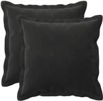 vidaXL Kissenbezug 2 pcs Houten Schwarz 35 x 35 cm Samt