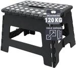 ZOLLNER Tritthocker faltbar - Klapphocker f&uuml;r Kinder und Erwachsene bis 120kg -