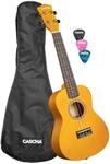 Concert Ukulele Linden Yellow (incl. Bag, 3 Picks)