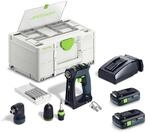 Festool Akku-Bohrschrauber CXS 18 TBX 4,0 I-Set, 18 V | Kompaktschrauber mit