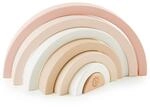 Bieco Ella Holz Regenbogen | Stapelturm f&uuml;r Kinder | Regenbogen Montessori Holzspiel