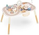 Mamabrum Holz-Lerntisch f&uuml;r Kinder mit 10 Aktivit&auml;ten f&uuml;r Kinder 3+, Montessori