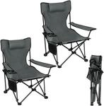 WOLTU Campingstuhl Klappstuhl 2er Set, Faltstuhl Anglerstuhl faltbar f&uuml;r...