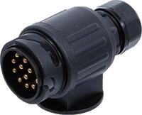 BGS DIY 80962 | Anh&auml;nger-Stecker | 13-polig | Kfz-Anh&auml;nger | Schraubkontakte 