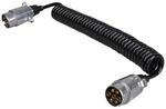 ProPlus Spiralkabel 4,5M mit 2X Stecker 7-polig Metall im Blister | 2x...