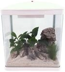 AquaOne Aquarium Komplettset LED mit Pumpe HR-300 wei&szlig; I Kleines Nanoaquarium...