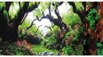 Hobby Fotor&uuml;ckwand Green Dream/Wooden Sky - 120 x 50 cm