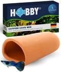 HOBBY Aquaristik Catfish Cave L I 5,7 x 16 cm I Brut- und Versteckh&ouml;hle aus